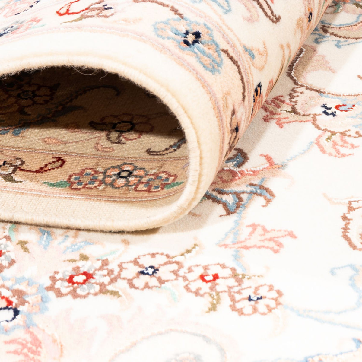 Dywan perski - Tabriz - 203 x 150 cm - kremowy