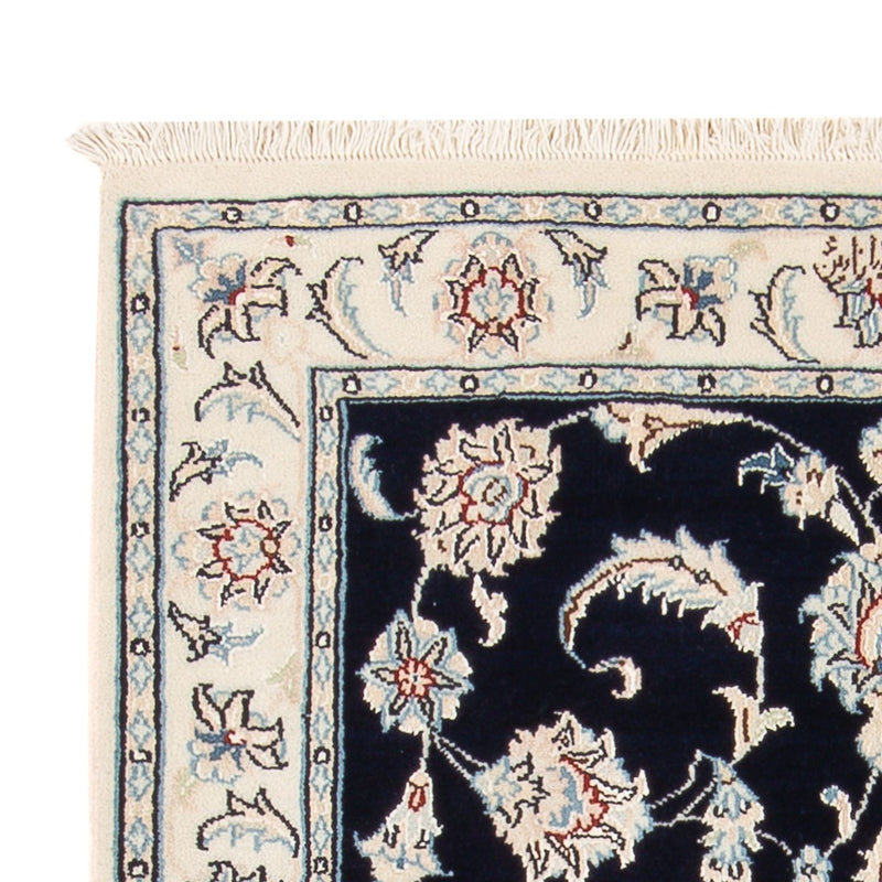 Dywan perski - Nain - Premium - 120 x 80 cm - ciemnoniebieski