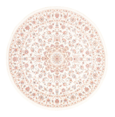 Dywan perski - Tabriz okrągły  - 157 x 151 cm - kremowy