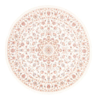 Dywan perski - Tabriz okrągły  - 157 x 151 cm - kremowy