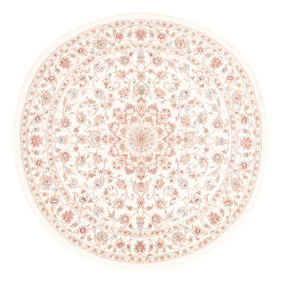 Dywan perski - Tabriz okrągły  - 154 x 147 cm - kremowy