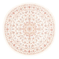 Dywan perski - Tabriz okrągły  - 154 x 147 cm - kremowy