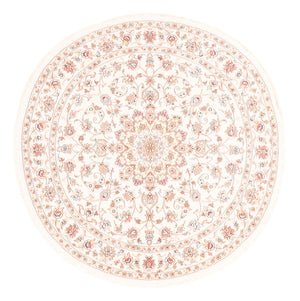 Dywan perski - Tabriz okrągły  - 154 x 147 cm - kremowy