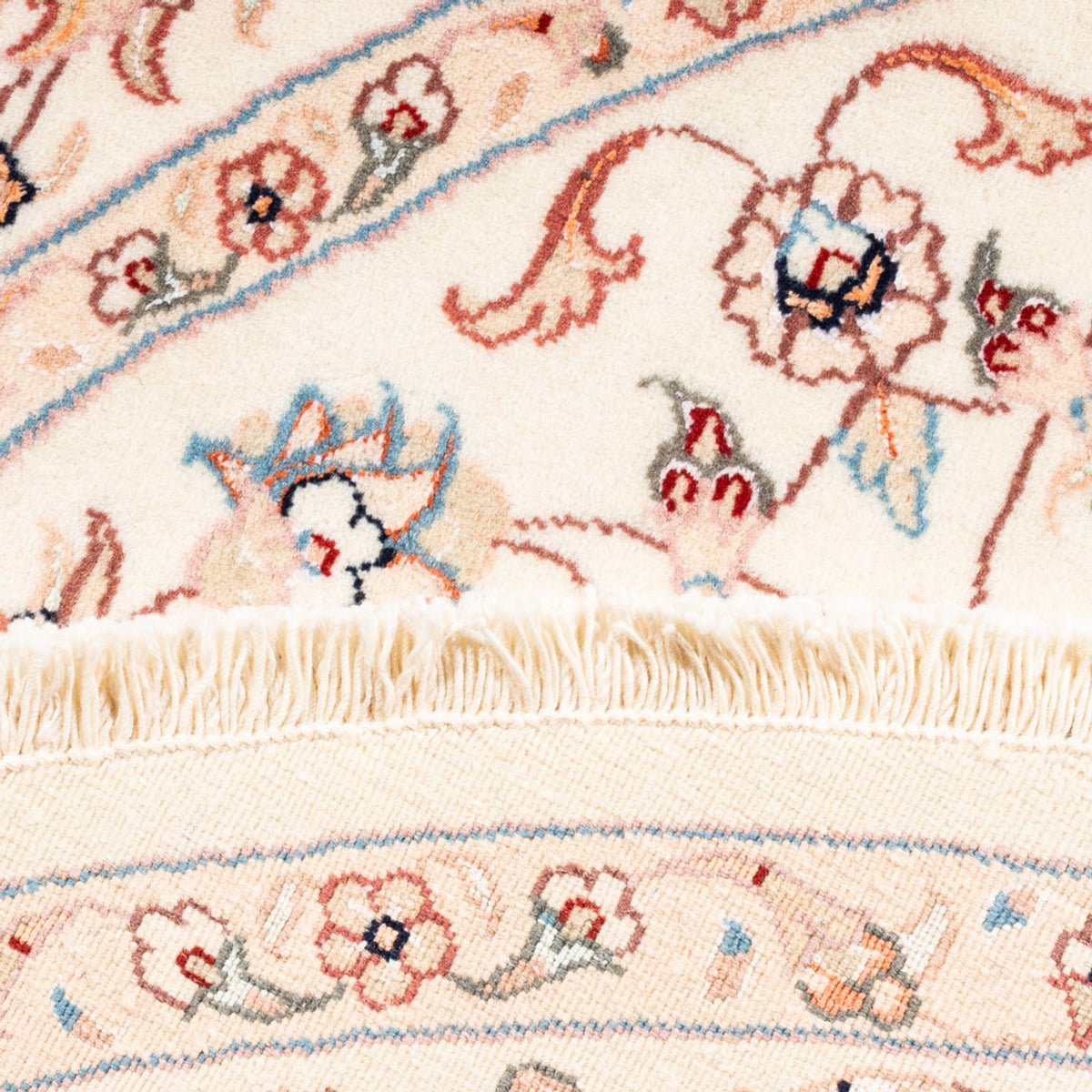 Dywan perski - Tabriz okrągły  - 154 x 147 cm - kremowy