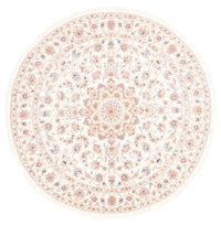 Dywan perski - Tabriz okrągły  - 151 x 146 cm - kremowy