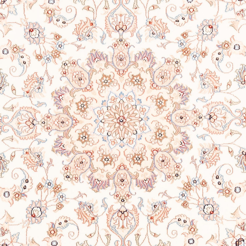 Dywan perski - Tabriz okrągły  - 151 x 146 cm - kremowy