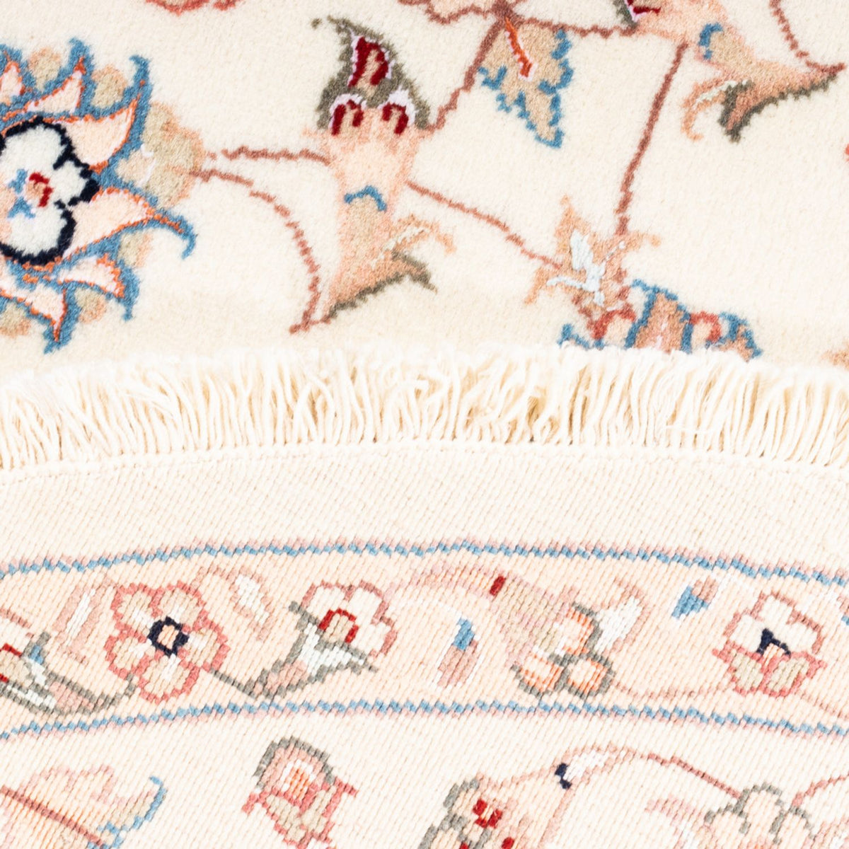 Dywan perski - Tabriz okrągły  - 151 x 146 cm - kremowy