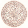Tabriz - 50 Raj Dywan 196x202cm - Dywan perski - Okrągły / Kremowy / 196 x 202 cm Okrągły