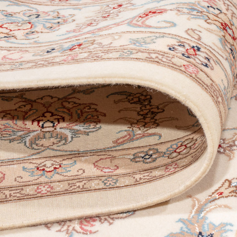 Dywan perski - Tabriz - Królewski - 305 x 198 cm - kremowy