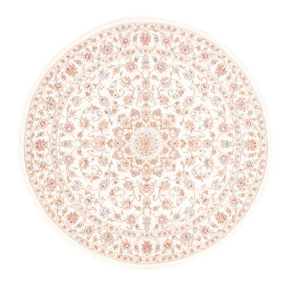 Dywan perski - Tabriz okrągły  - 150 x 150 cm - kremowy