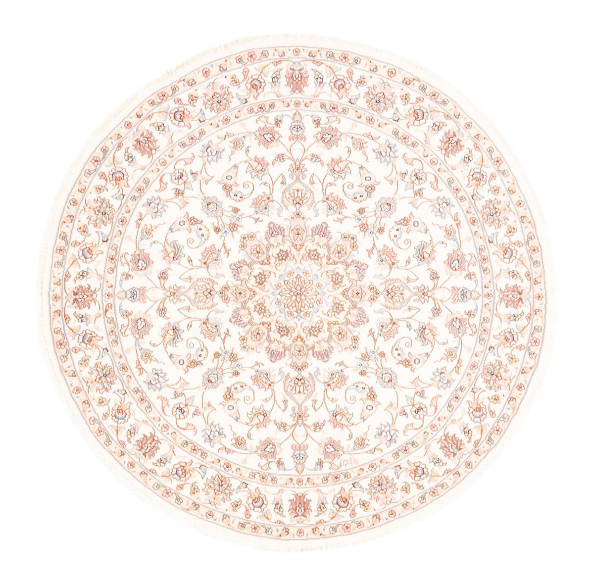 Dywan perski - Tabriz okrągły  - 150 x 150 cm - kremowy