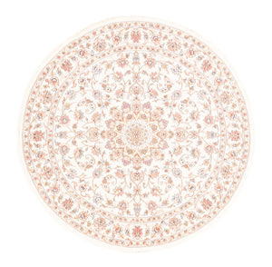 Dywan perski - Tabriz okrągły  - 150 x 150 cm - kremowy