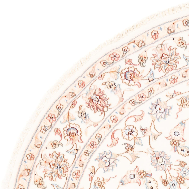 Dywan perski - Tabriz okrągły  - 150 x 150 cm - kremowy