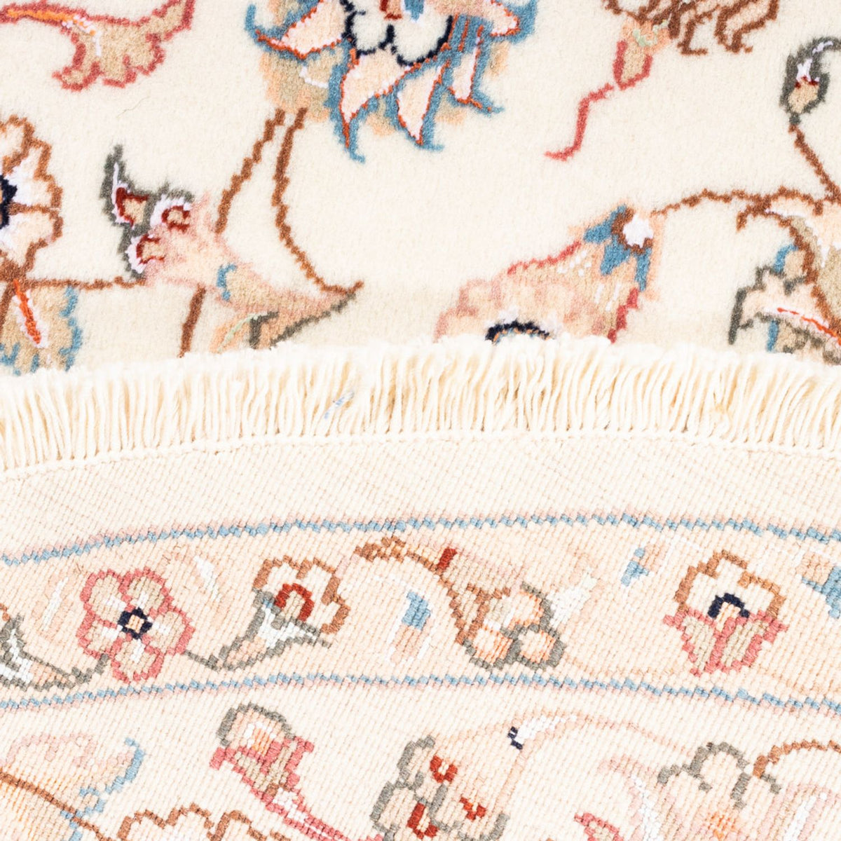 Dywan perski - Tabriz okrągły  - 150 x 150 cm - kremowy