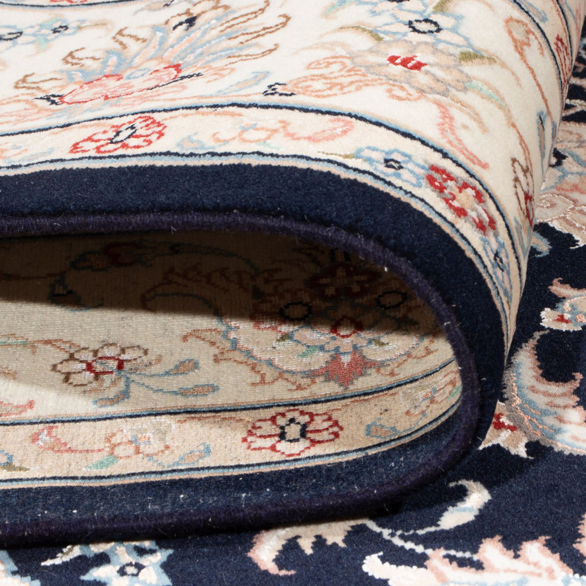 Dywan perski - Tabriz - Królewski - 200 x 149 cm - ciemnoniebieski