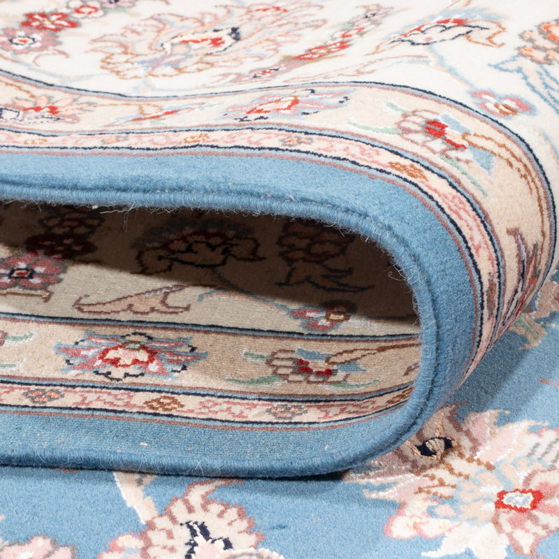 Perserteppich - Täbriz - Royal - 253 x 197 cm - hellblau