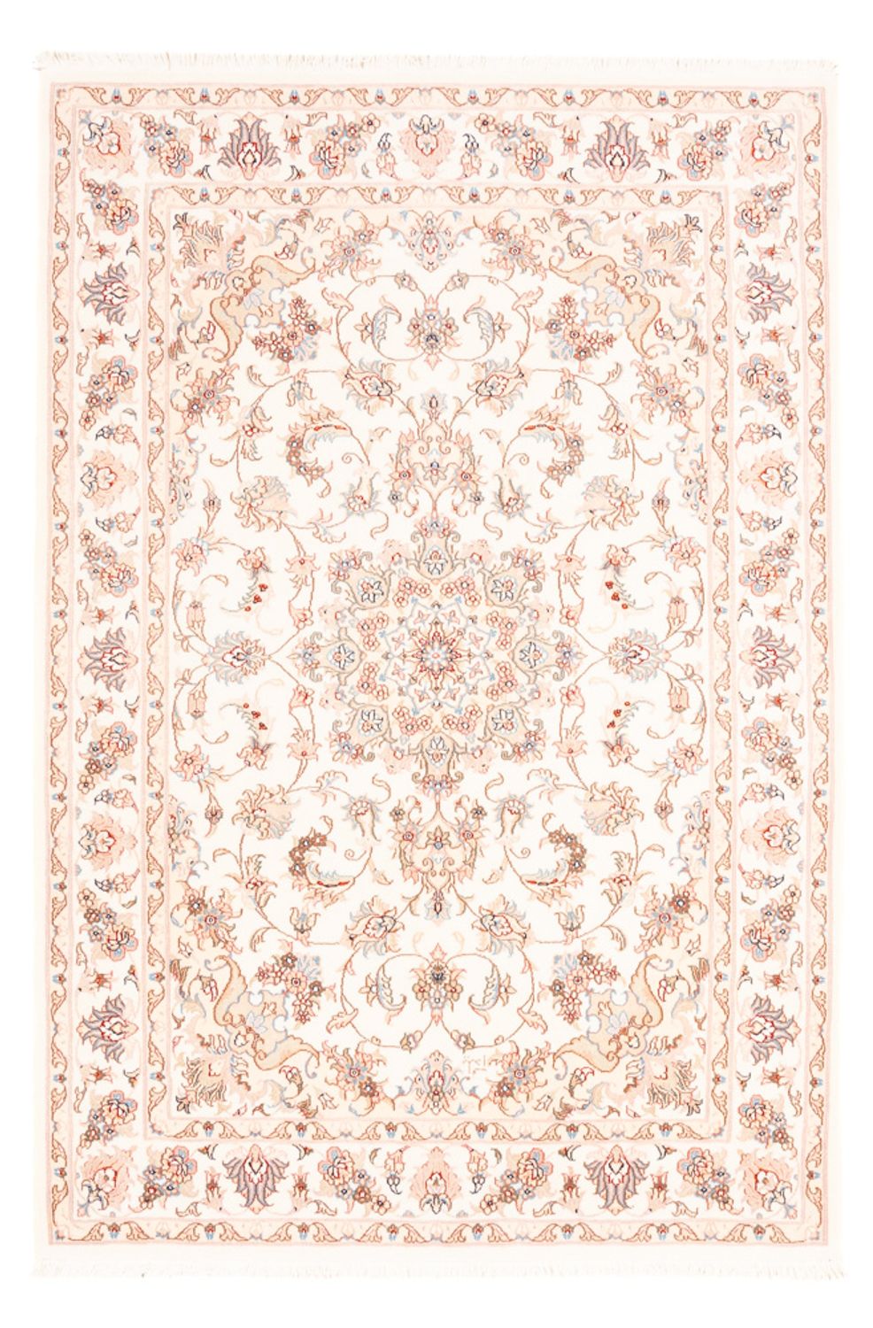 Dywan perski - Tabriz - 175 x 120 cm - kremowy