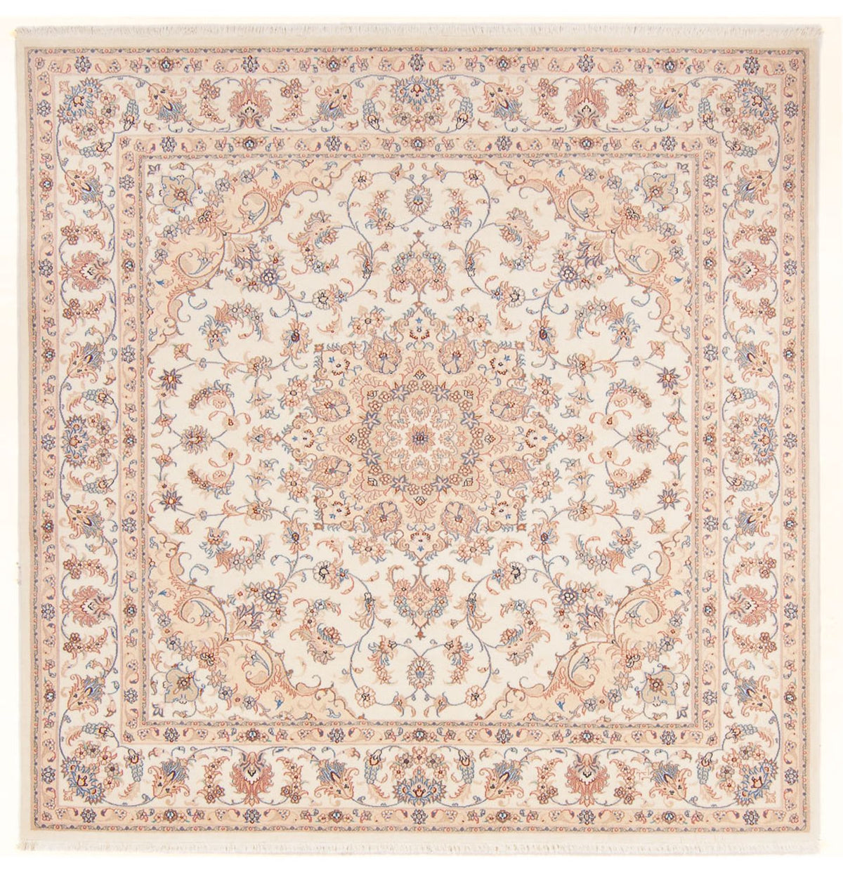 Perserteppich - Täbriz - Royal quadratisch  - 211 x 198 cm - creme