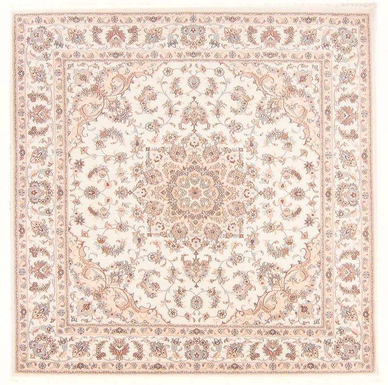 Perserteppich - Täbriz - Royal quadratisch  - 208 x 197 cm - creme
