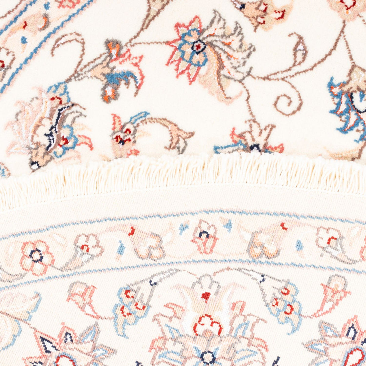 Dywan perski - Tabriz okrągły  - 152 x 146 cm - kremowy