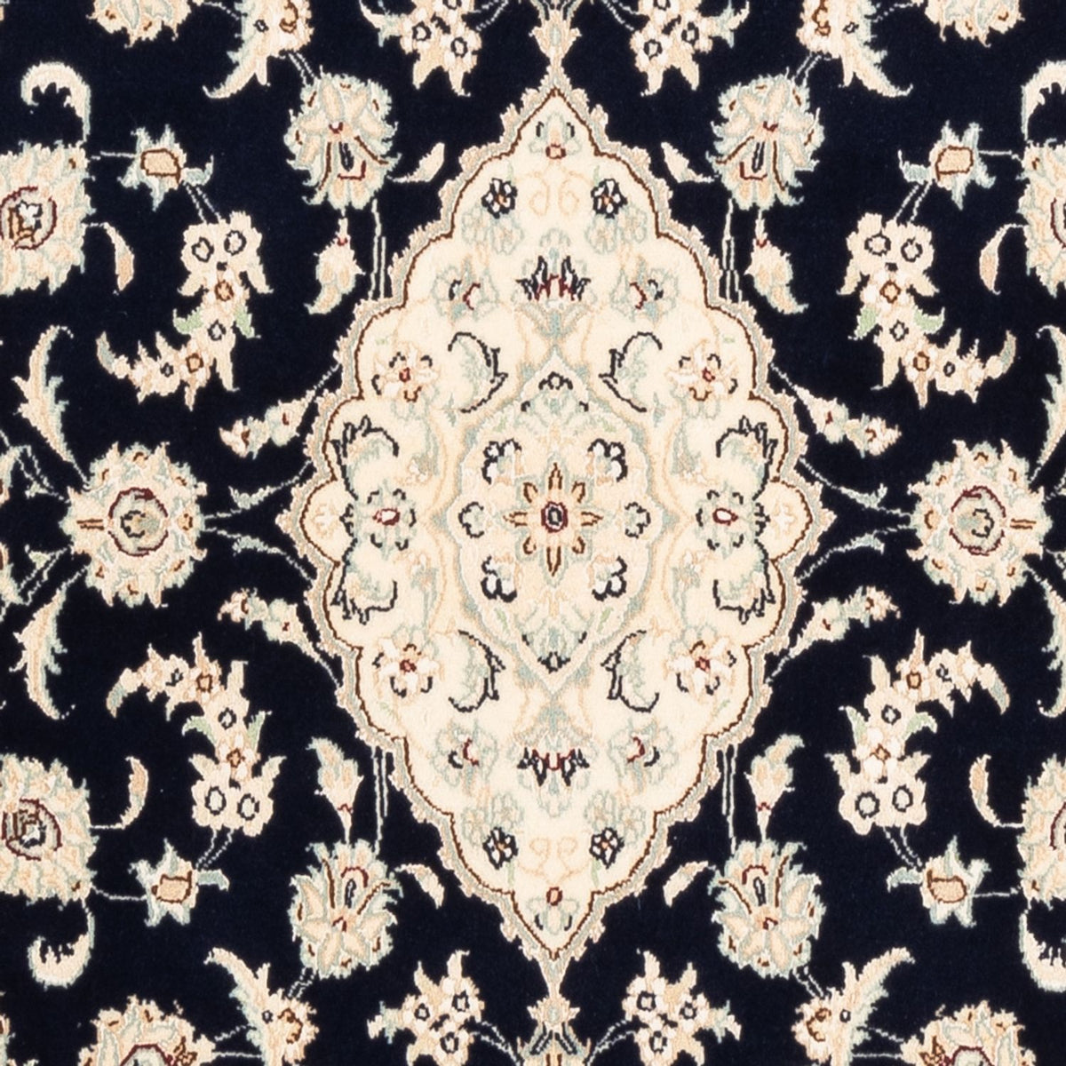 Dywan perski - Nain - Premium - 158 x 105 cm - ciemnoniebieski