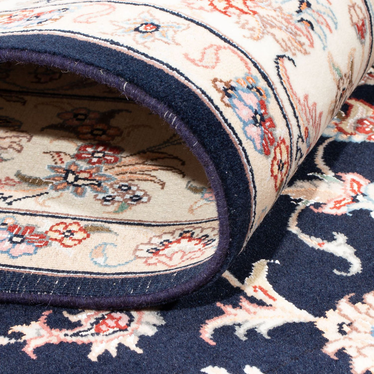 Perserteppich - Täbriz - Royal - 233 x 168 cm - dunkelblau