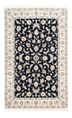 Dywan perski - Nain - Premium - 182 x 120 cm - ciemnoniebieski