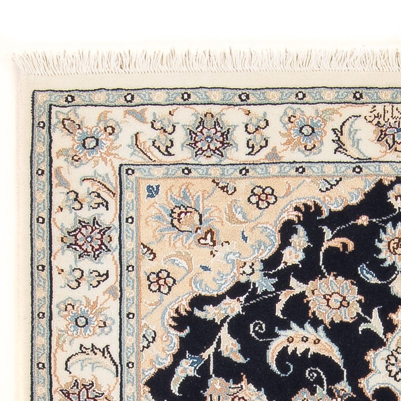 Perserteppich - Nain - Premium - 132 x 74 cm - dunkelblau