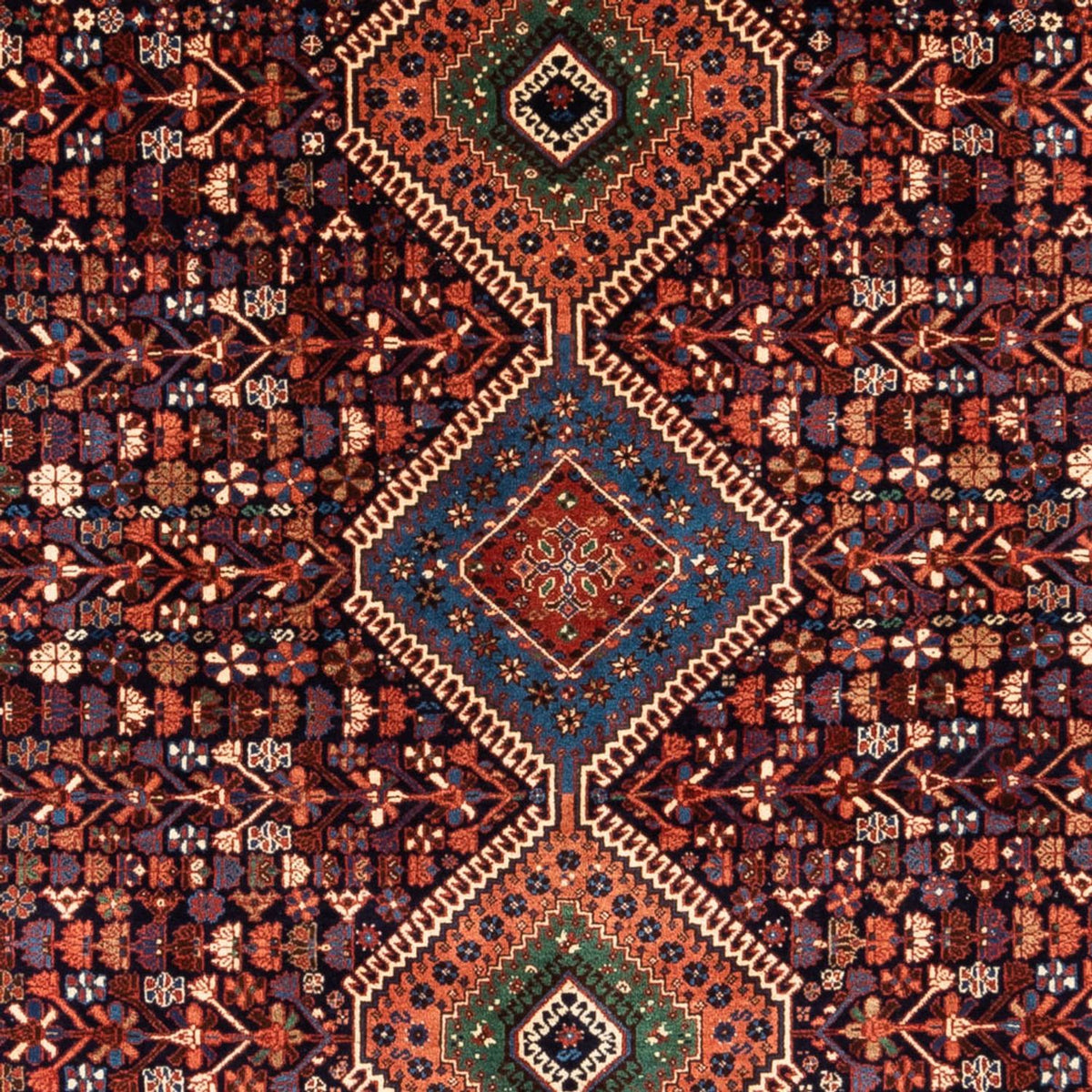 Perski dywan - Nomadyczny - 304 x 205 cm - bordowa czerwień