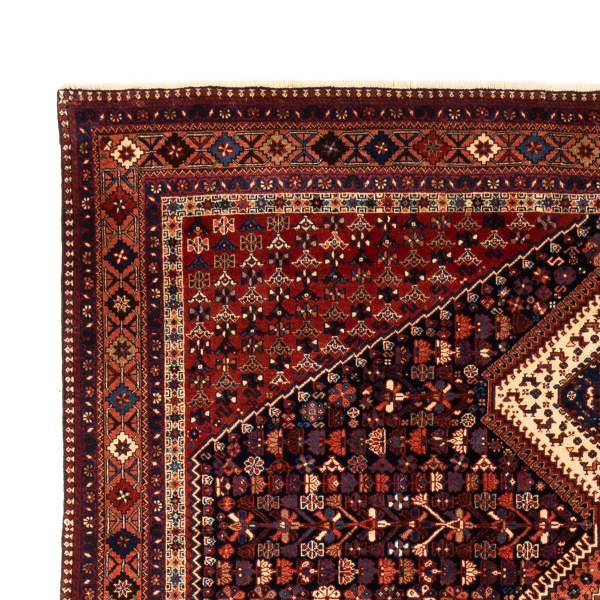 Perski dywan - Nomadyczny - 304 x 205 cm - bordowa czerwień