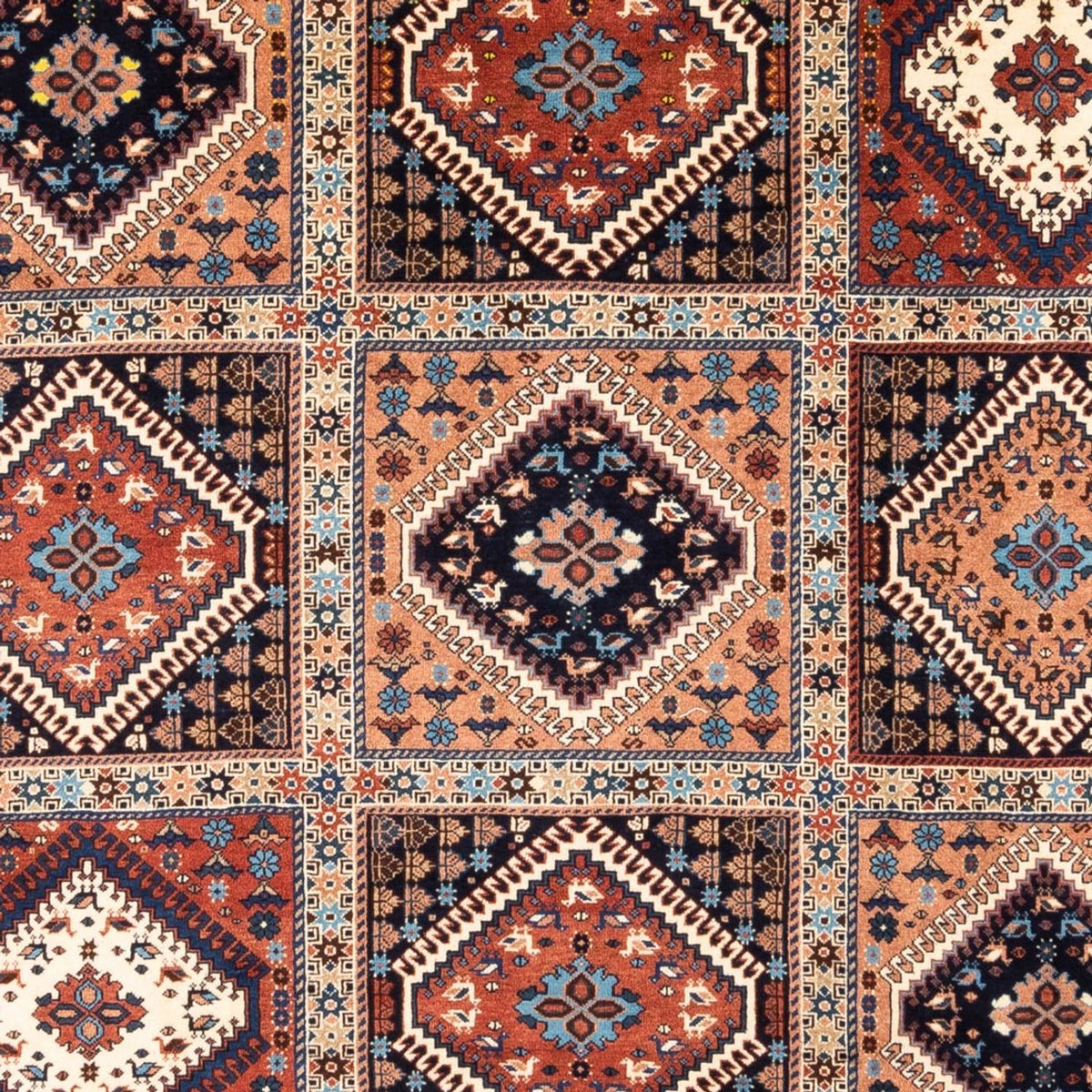 Perski dywan - Nomadyczny - 306 x 206 cm - bordowa czerwień