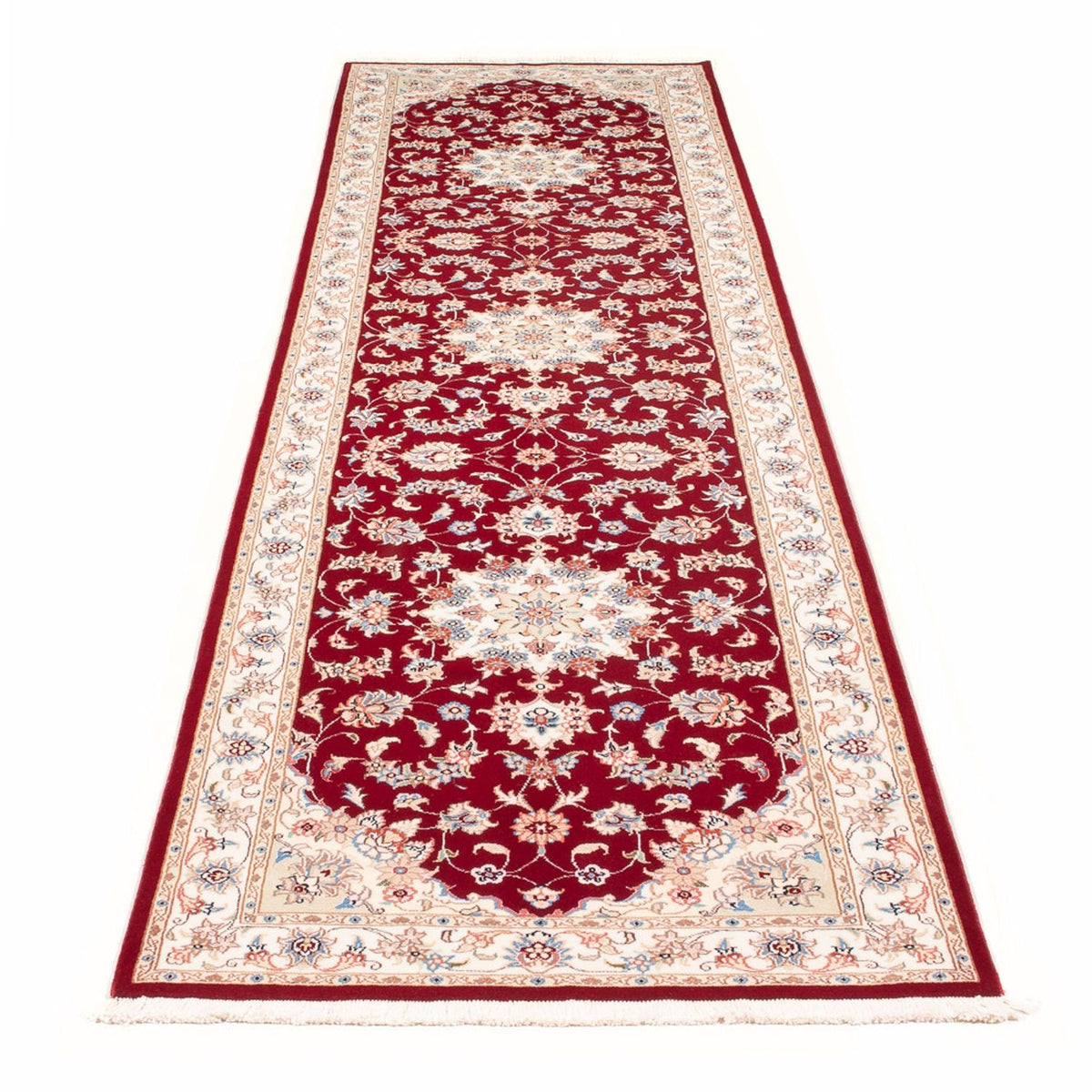 Läufer Perser - Täbriz - Royal - 305 x 80 cm - rot