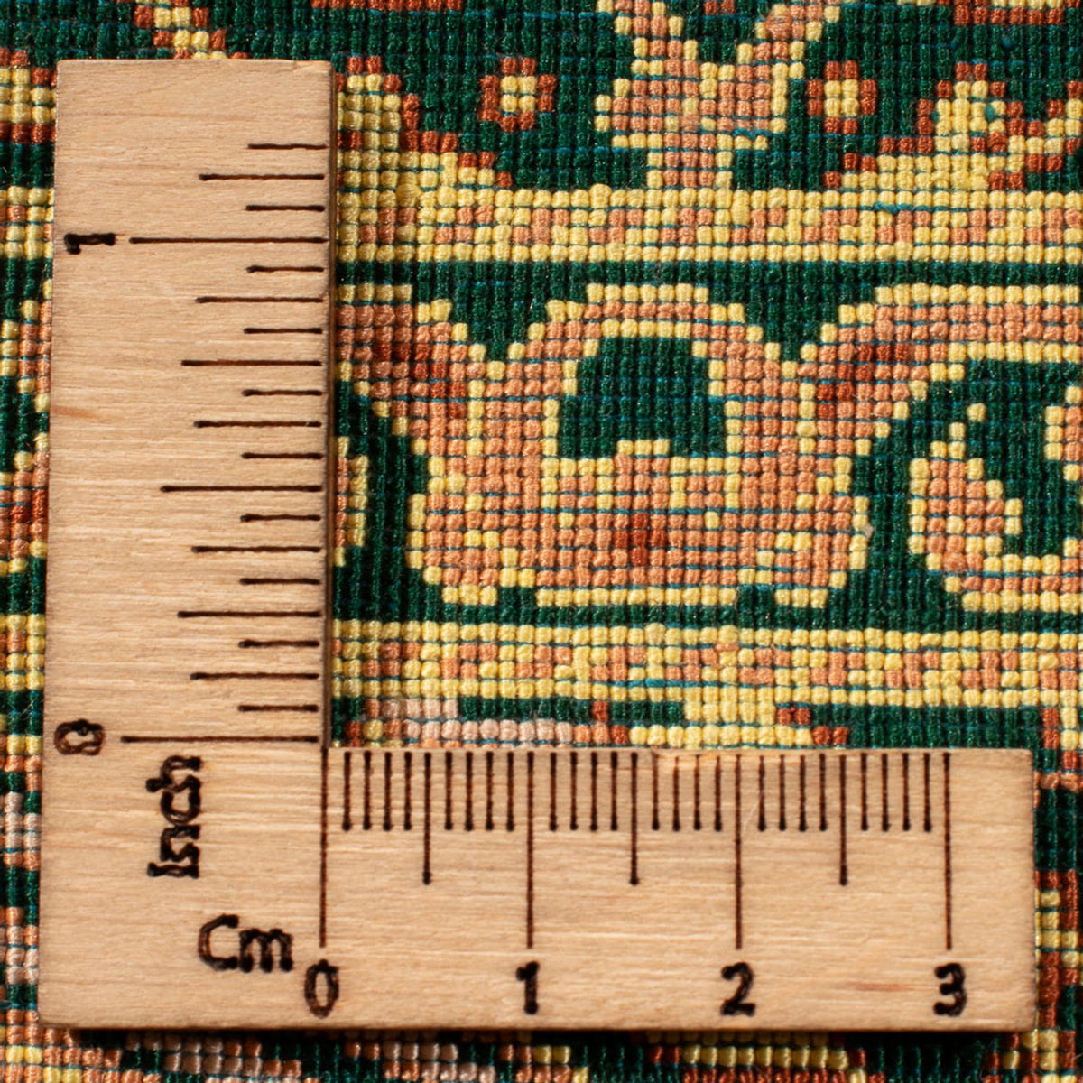 Seidenteppich - Ghom Seide - Premium - 294 x 196 cm - olivgrün