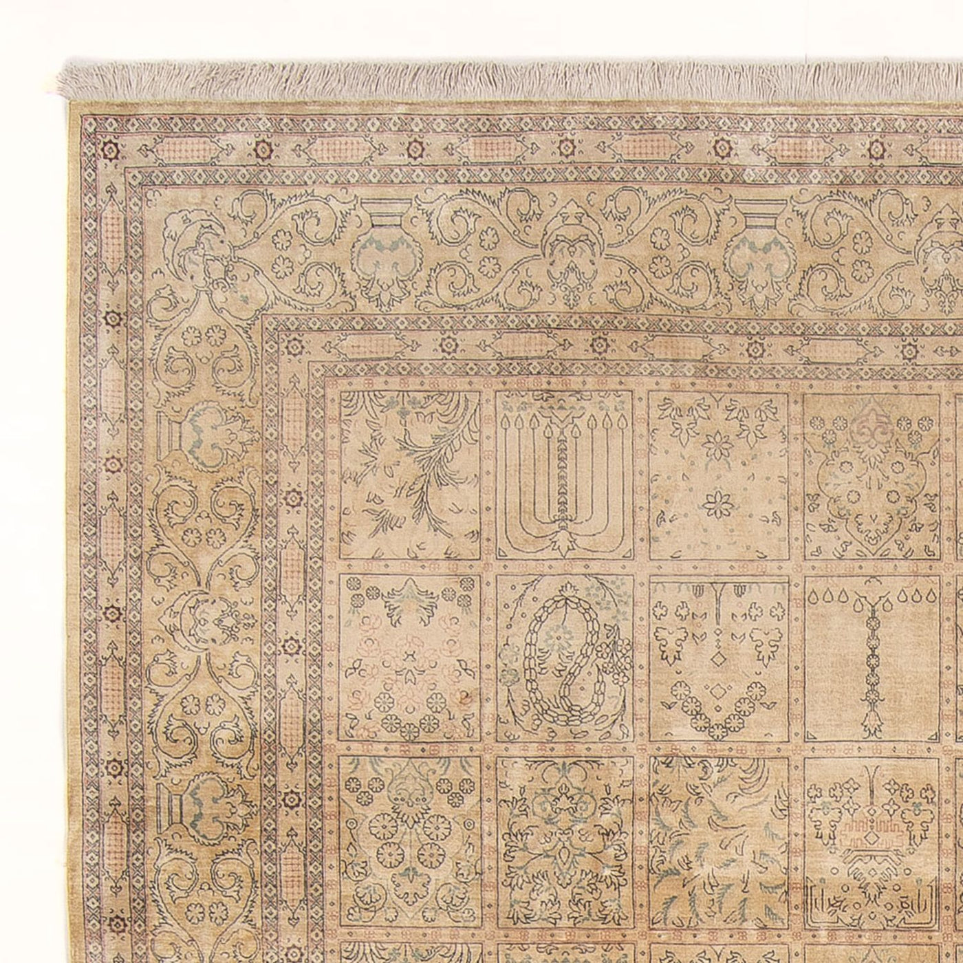 Qom jedwab Dywan 294x191cm - Dywan perski