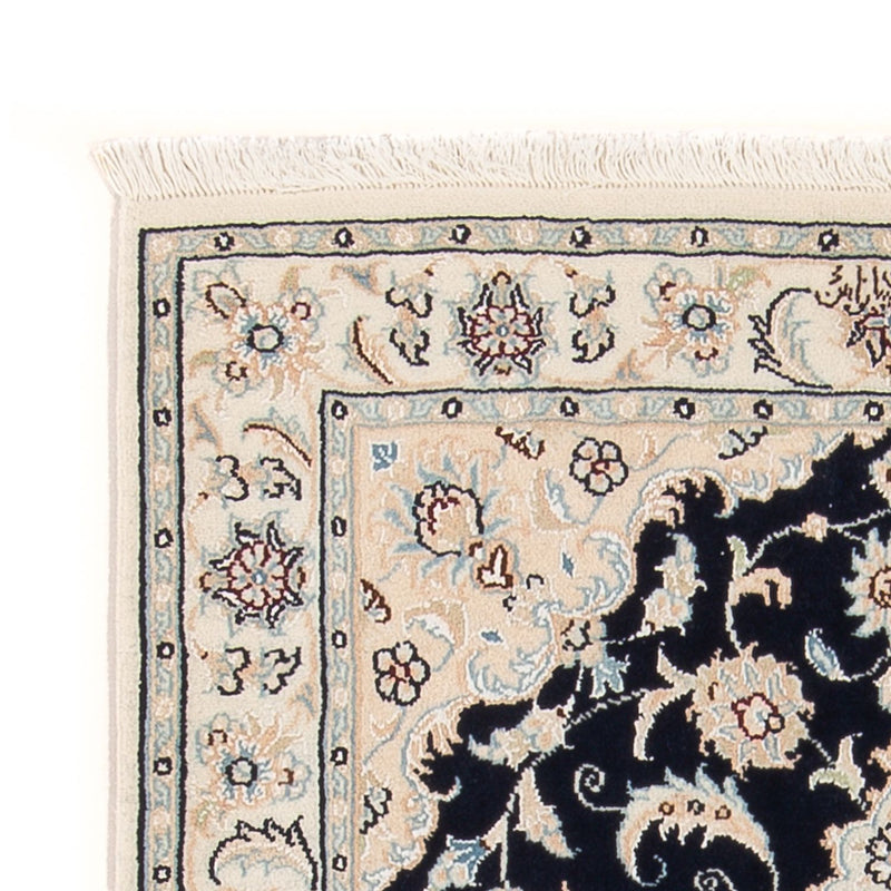 Dywan perski - Nain - Premium - 118 x 81 cm - ciemnoniebieski