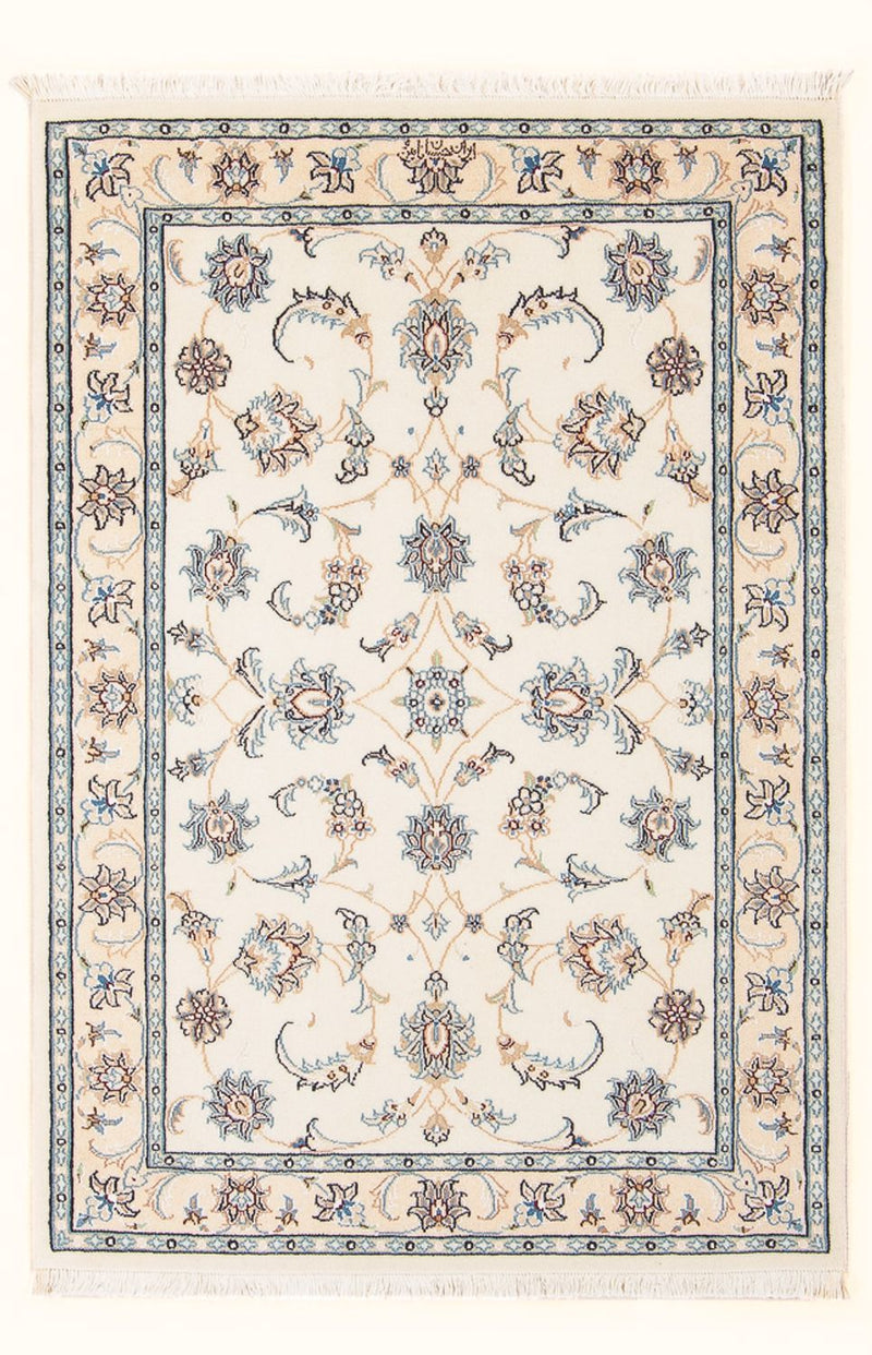 Dywan perski - Nain - Premium - 132 x 81 cm - kremowy
