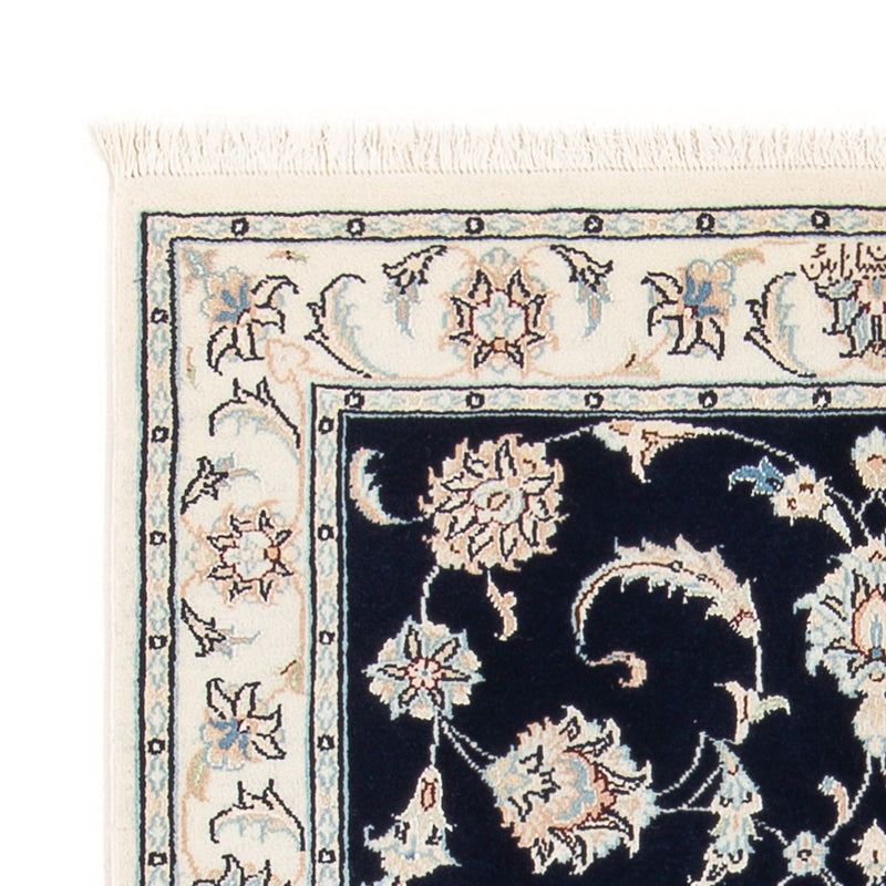 Perserteppich - Nain - Premium - 118 x 81 cm - dunkelblau