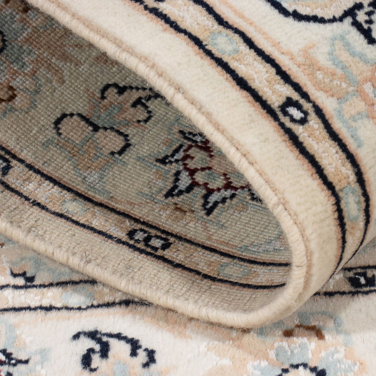 Dywan perski - Nain - Premium - 120 x 81 cm - ciemnoniebieski