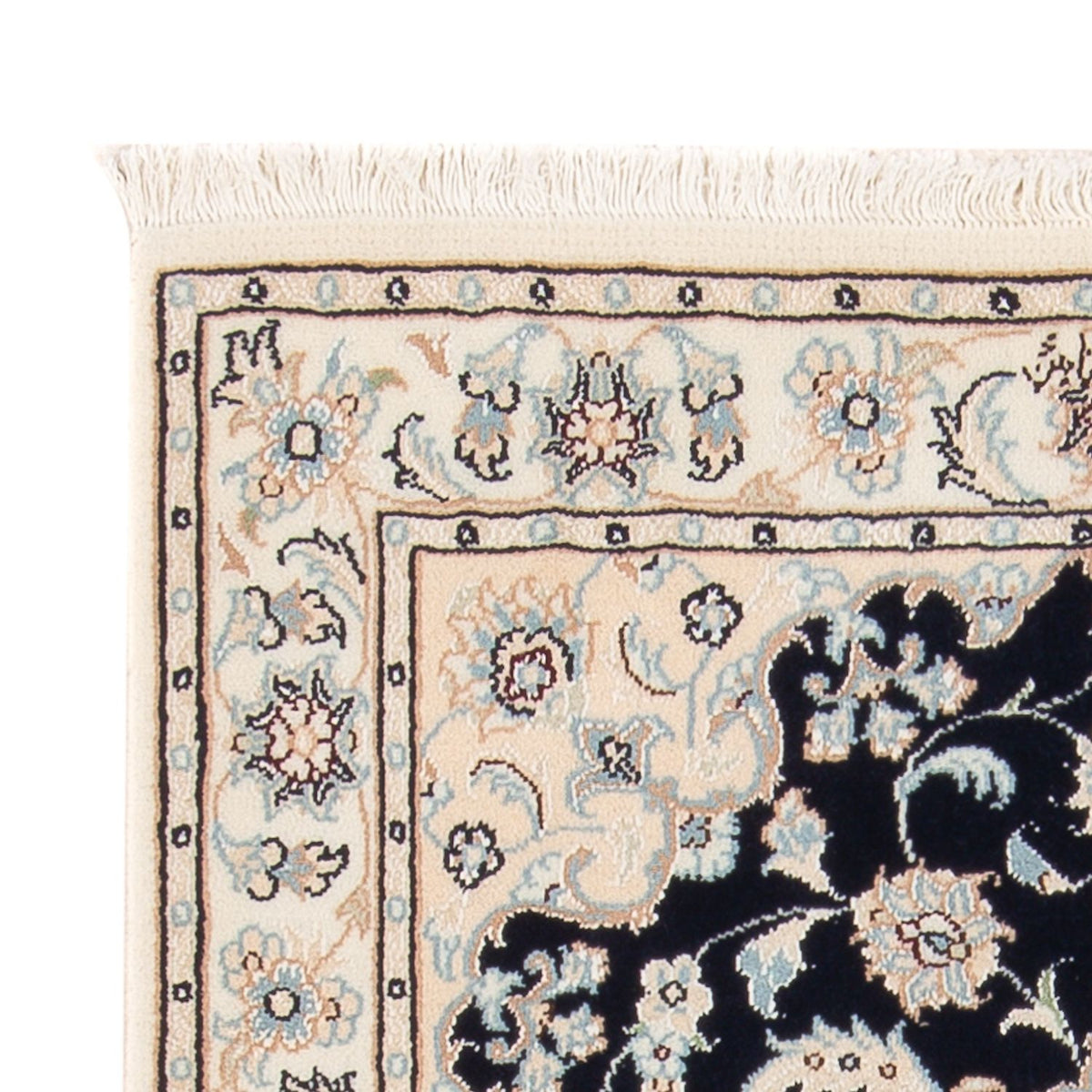 Dywan perski - Nain - Premium - 120 x 80 cm - ciemnoniebieski