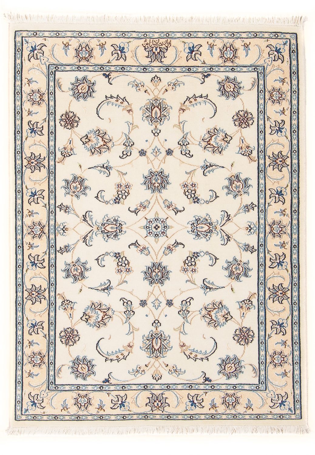 Dywan perski - Nain - Premium - 120 x 81 cm - kremowy