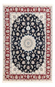 Dywan perski - Nain - Premium - 180 x 118 cm - ciemnoniebieski