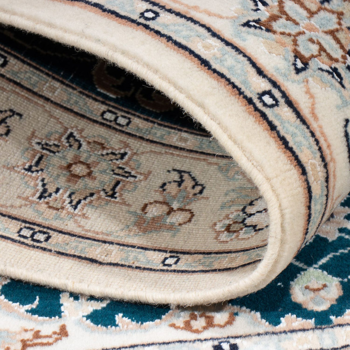 Perserteppich - Nain - Premium - 117 x 80 cm - dunkelgrün