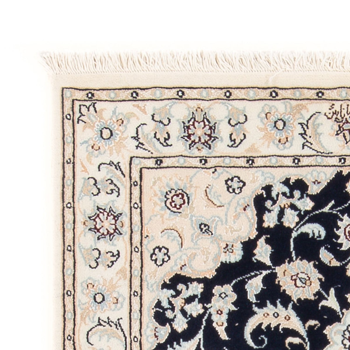 Perserteppich - Nain - Premium - 118 x 80 cm - dunkelblau