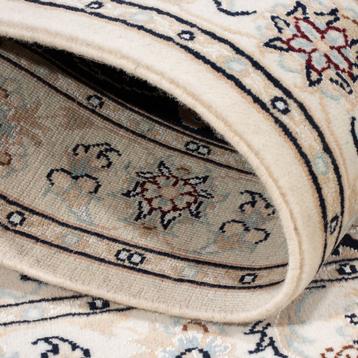 Perserteppich - Nain - Premium - 118 x 80 cm - dunkelblau