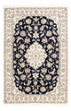 Dywan perski - Nain - Premium - 158 x 109 cm - ciemnoniebieski
