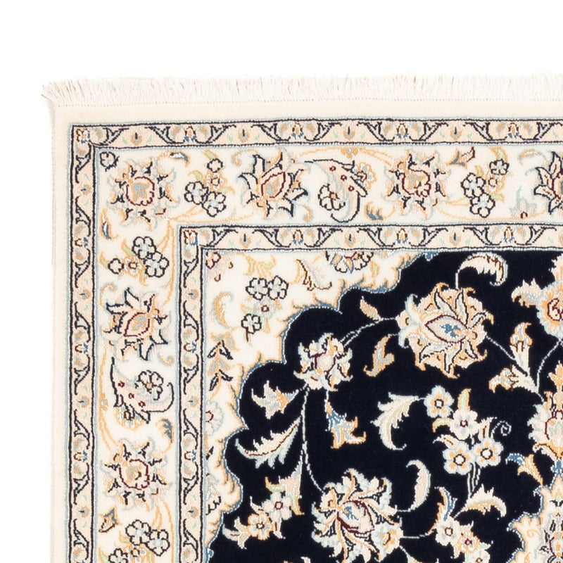 Dywan perski - Nain - Premium - 158 x 109 cm - ciemnoniebieski