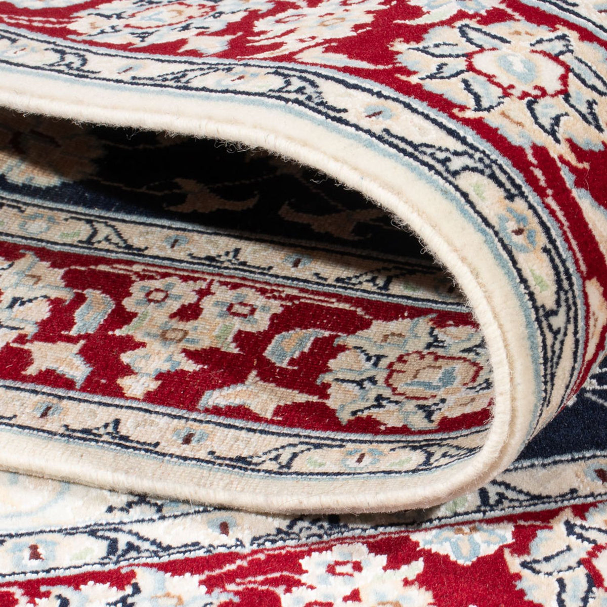 Perserteppich - Nain - Royal - 151 x 105 cm - dunkelblau