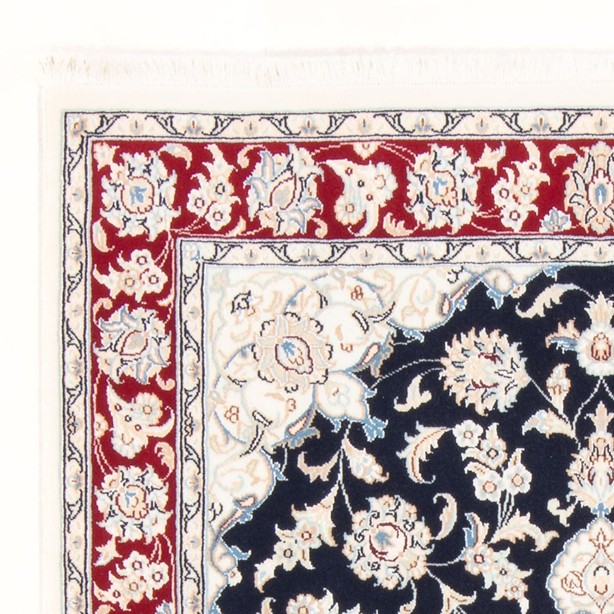 Perserteppich - Nain - Royal - 158 x 108 cm - dunkelblau