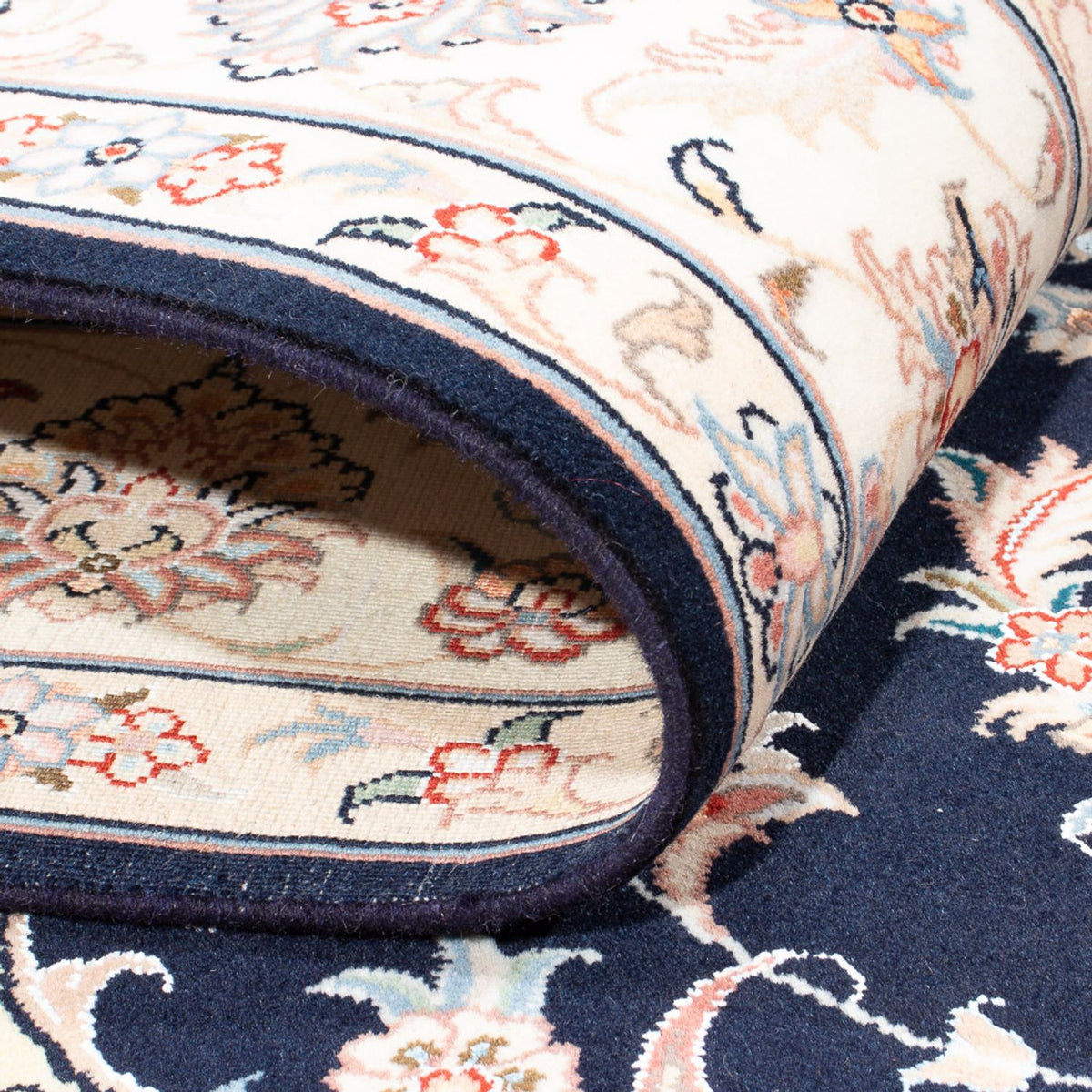 Perserteppich - Täbriz - Royal - 245 x 167 cm - dunkelblau