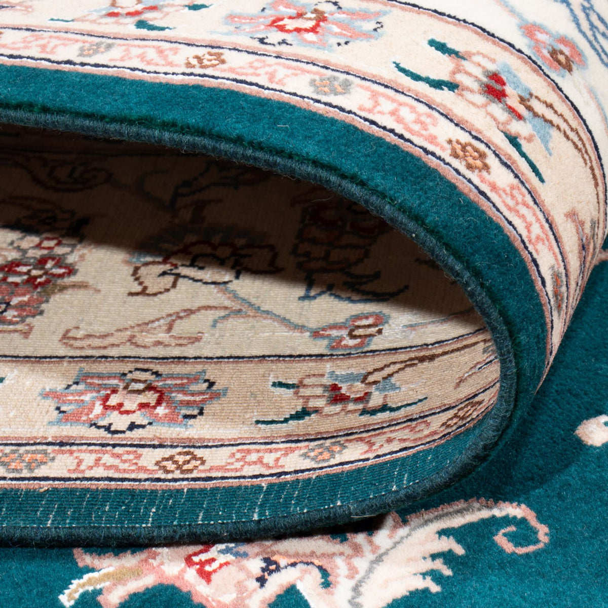 Perserteppich - Täbriz - Royal - 251 x 195 cm - grün